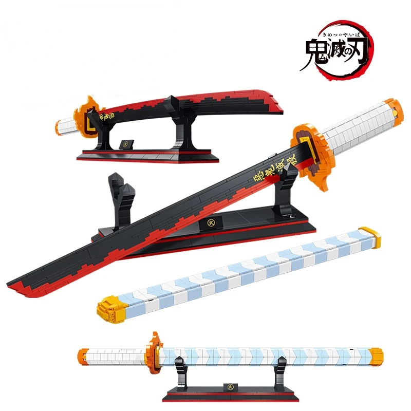 790pcs Demon Slayer Nichirin Sword Japanese Anime Sword Model Building Blocks Kits Cosplay Samurai Knife Boys Toys
790pcs Demon Slayer Nichirin Sword Japanese Anime Sword Model Building Blocks Kits Cosplay Samurai Knife Boys Toys