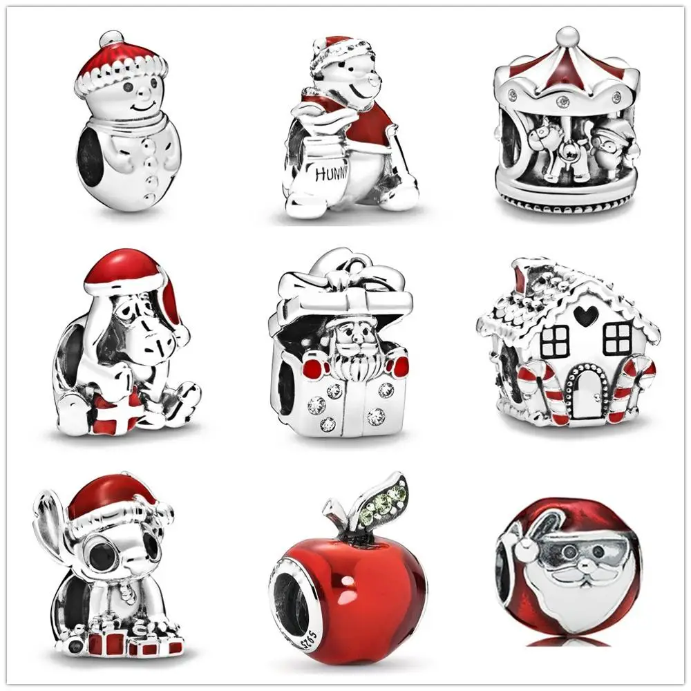 New Christmas Stitch Snowman Santa Hat Charm Sterling Silver 925 Women's Bead DIY Bracelet For Jewelry Making
New Christmas Stitch Snowman Santa Hat Charm Sterling Silver 925 Women's Bead DIY Bracelet For Jewelry Making