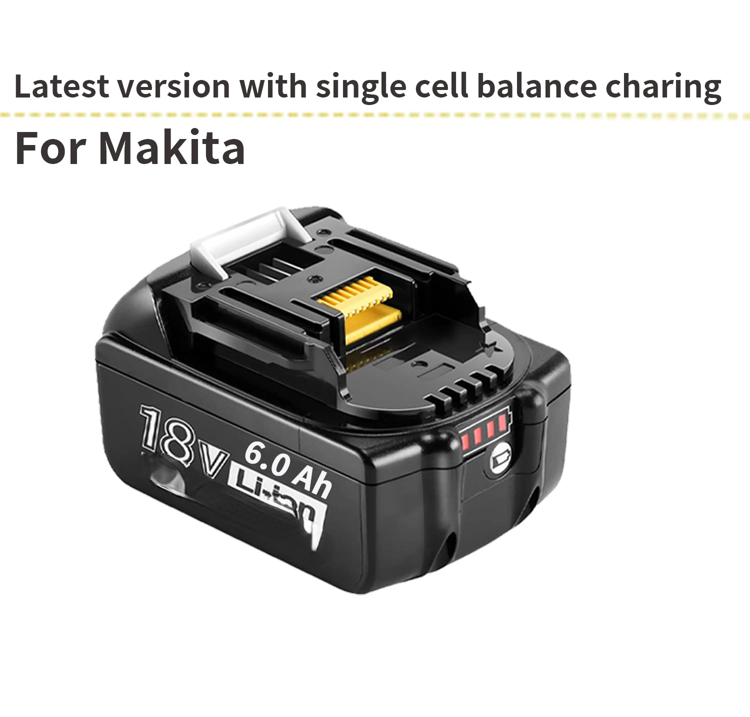Литий-ионная аккумуляторная батарея BL1860 6000 мАч для makita 18 в BL1830 BL1840 BL1850 BL1860B LXT 400
Литий-ионная аккумуляторная батарея BL1860 6000 мАч для makita 18 в BL1830 BL1840 BL1850 BL1860B LXT 400