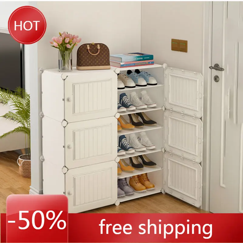 Multilayer Plastic Door Shoe Rack Simple White Entrance Storage Shoe Rack Organizer Zapateros Organizadores Folding Cabinet
Multilayer Plastic Door Shoe Rack Simple White Entrance Storage Shoe Rack Organizer Zapateros Organizadores Folding Cabinet
