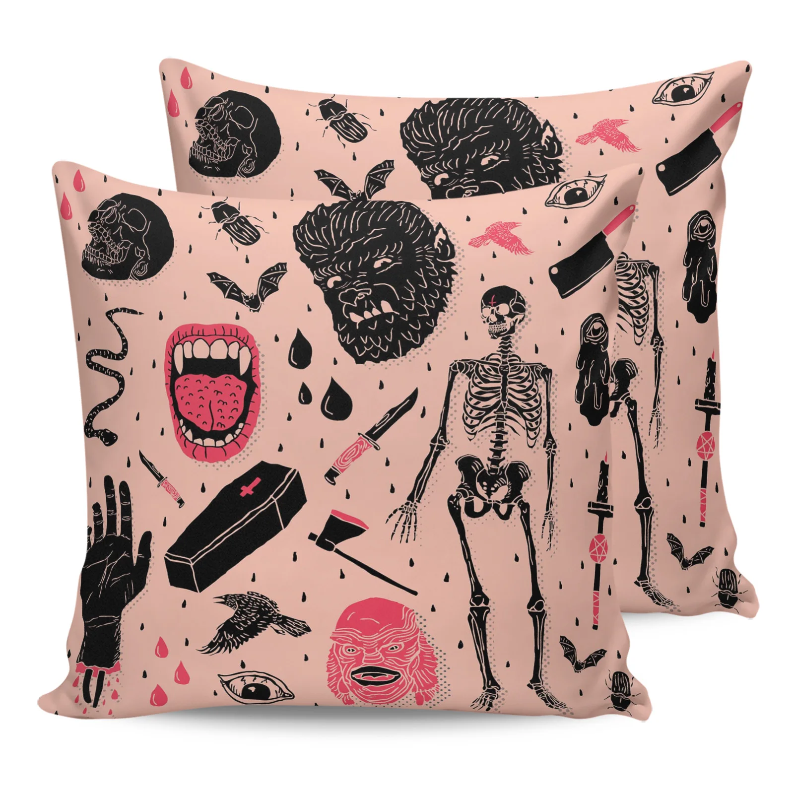 2PC Pillowcase Whole Lotta Horror Skull Bones Sofa Cushion Cover Bed Dakimakura Pillow Cover House Home Decorative Pillow Cases
2PC Pillowcase Whole Lotta Horror Skull Bones Sofa Cushion Cover Bed Dakimakura Pillow Cover House Home Decorative Pillow Cases