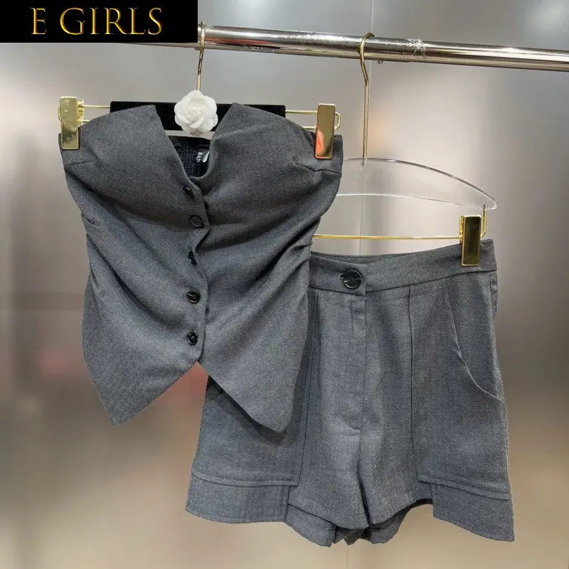 J GIRLS 2022 Summer Sleeveless V Neck Strapless Bust Padded Slim Vest Tank Top Shorts Two Piece Set Women Outfits GF966
J GIRLS 2022 Summer Sleeveless V Neck Strapless Bust Padded Slim Vest Tank Top Shorts Two Piece Set Women Outfits GF966