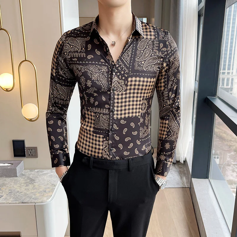 Модная клетчатая рубашка для мужчин с длинным рукавом Slim Fit Повседневная рубашка 2021 уличная Сорочка мужская, для общественных мест вечерние...
Модная клетчатая рубашка для мужчин с длинным рукавом Slim Fit Повседневная рубашка 2021 уличная Сорочка мужская, для общественных мест вечерние...