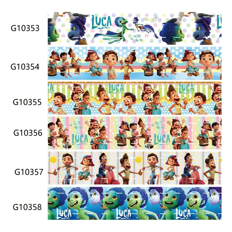 10yards Disney Movies Luca Ribbon Grosgrain Printed 25mm for DIY Bows Craft Supplies Decoration Handmade Materials
10yards Disney Movies Luca Ribbon Grosgrain Printed 25mm for DIY Bows Craft Supplies Decoration Handmade Materials
