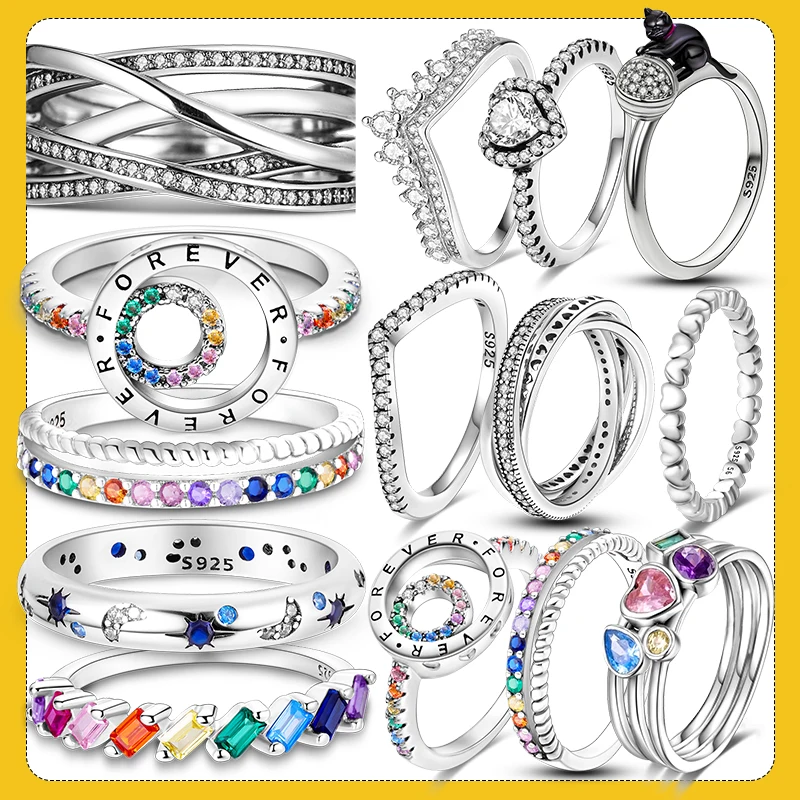 2023 Fashion 925 Silver Princess Tiara Crown Sparkling Love Heart Rings for Women Jewelry Anniversary Gift
2023 Fashion 925 Silver Princess Tiara Crown Sparkling Love Heart Rings for Women Jewelry Anniversary Gift