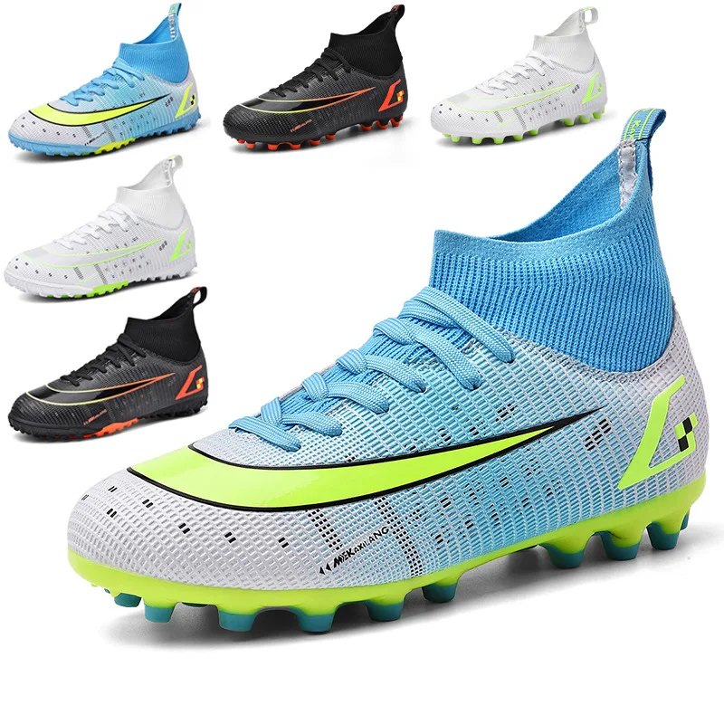 New Football Shoes High Top Kids Ag Long Nail Students' Sports Boots Competition Training Shoes TF Broken Nails Soccer Sneakers
New Football Shoes High Top Kids Ag Long Nail Students' Sports Boots Competition Training Shoes TF Broken Nails Soccer Sneakers
