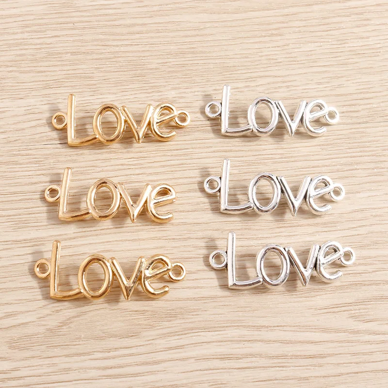 10pcs Love Pendants Silver Color Love Letters Pendant Charms Handmade Bracelet Jewelry Connectors Diy Jewelry Making Findings
10pcs Love Pendants Silver Color Love Letters Pendant Charms Handmade Bracelet Jewelry Connectors Diy Jewelry Making Findings