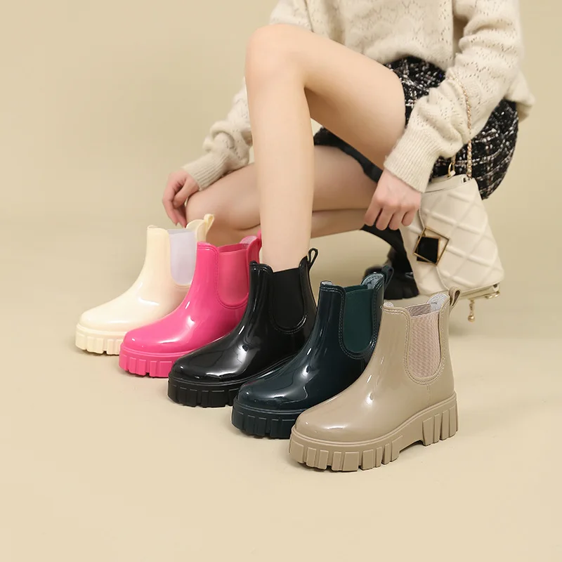 2023 Women Outer Wear Rain Boots Cute Waterproof Shoes Korean Short Slip Slip Shoes Women Rain Boots Thick Sole Rubber Shoes
2023 Women Outer Wear Rain Boots Cute Waterproof Shoes Korean Short Slip Slip Shoes Women Rain Boots Thick Sole Rubber Shoes