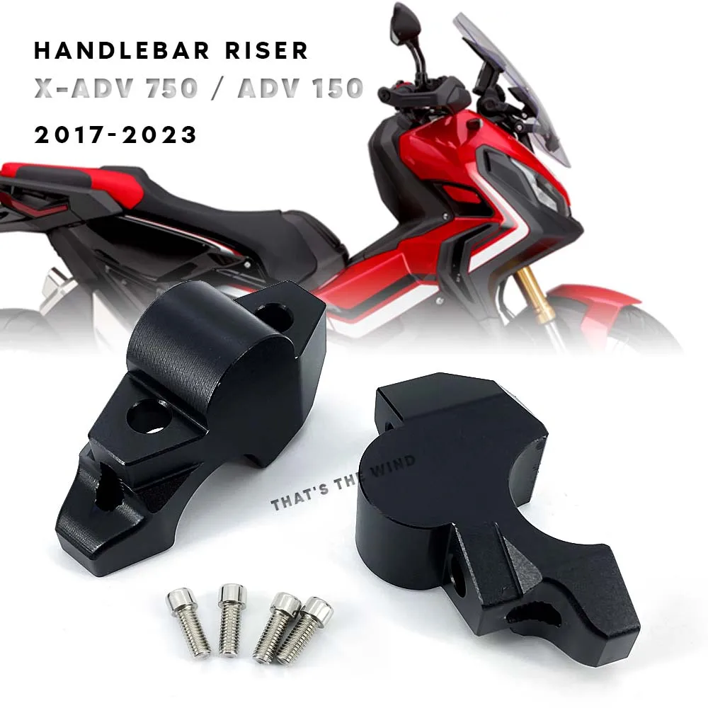 XADV ADV 150 ADV150 2017 - 2023 Brand New CNC Handlebar Risers Clamp Height up Adapter For Honda X-ADV 750 XADV750 
XADV ADV 150 ADV150 2017 - 2023 Brand New CNC Handlebar Risers Clamp Height up Adapter For Honda X-ADV 750 XADV750
