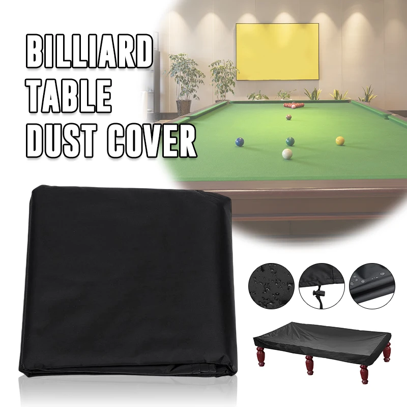 Billiard Table Dust Cover Black Waterproof Oxford Cloth Outdoor Full Pool Solid Drawstring Furniture Billiard Table Protector
Billiard Table Dust Cover Black Waterproof Oxford Cloth Outdoor Full Pool Solid Drawstring Furniture Billiard Table Protector