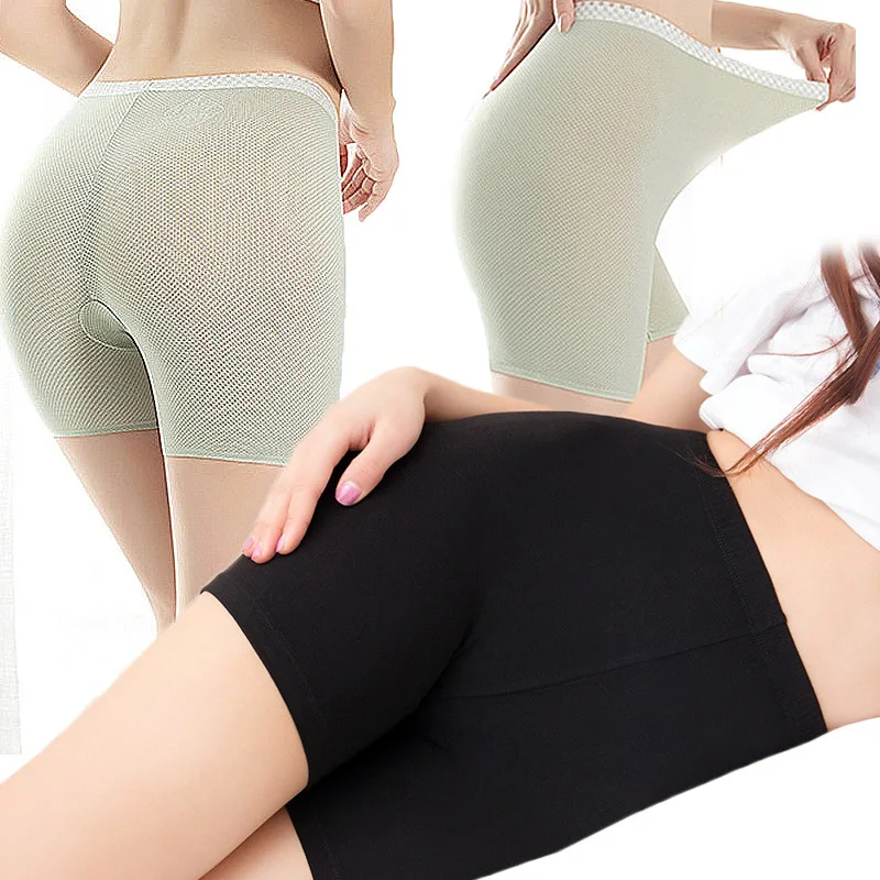 

Sexy Women's Safety Pants Solid Color Invisible Underpants Anti Exposure Short Pant Breathable Tight Seamless Shorts Underwear