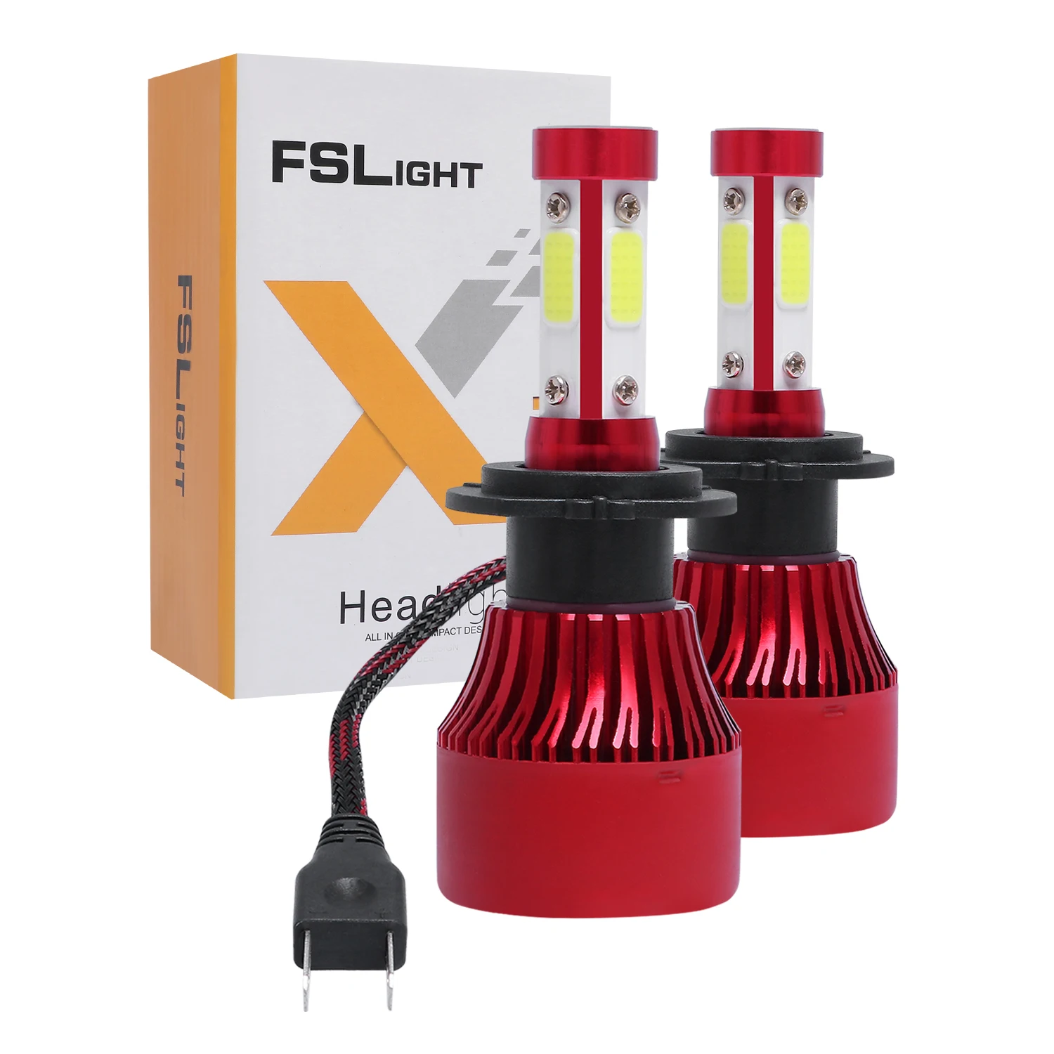 2PCS H7 LED 20000LM Mini 4Sides Car Headlight Bulbs H1 H4 H8 H9 H11 Headlamps Kit 9005 HB3 9006 HB4 Auto Lamps 4300K
2PCS H7 LED 20000LM Mini 4Sides Car Headlight Bulbs H1 H4 H8 H9 H11 Headlamps Kit 9005 HB3 9006 HB4 Auto Lamps 4300K