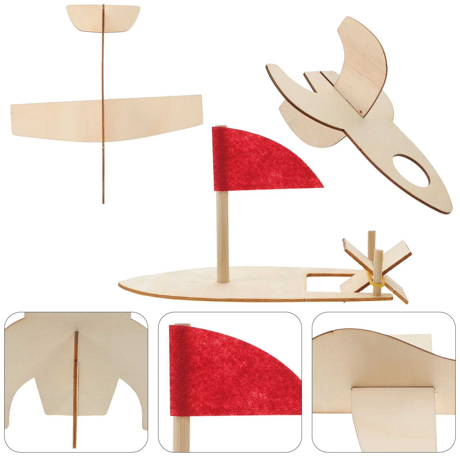 3Pcs DIY Wood Plane Unfinished Blank Wooden Airship Ship Airplane Craft Supply
3Pcs DIY Wood Plane Unfinished Blank Wooden Airship Ship Airplane Craft Supply