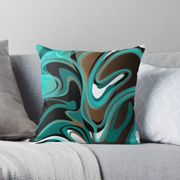 Liquify Brown Turquoise Teal Black Printing Throw Pillow Cover Car Office Soft Wedding Decor Square Anime Pillows not include
Liquify Brown Turquoise Teal Black Printing Throw Pillow Cover Car Office Soft Wedding Decor Square Anime Pillows not include
