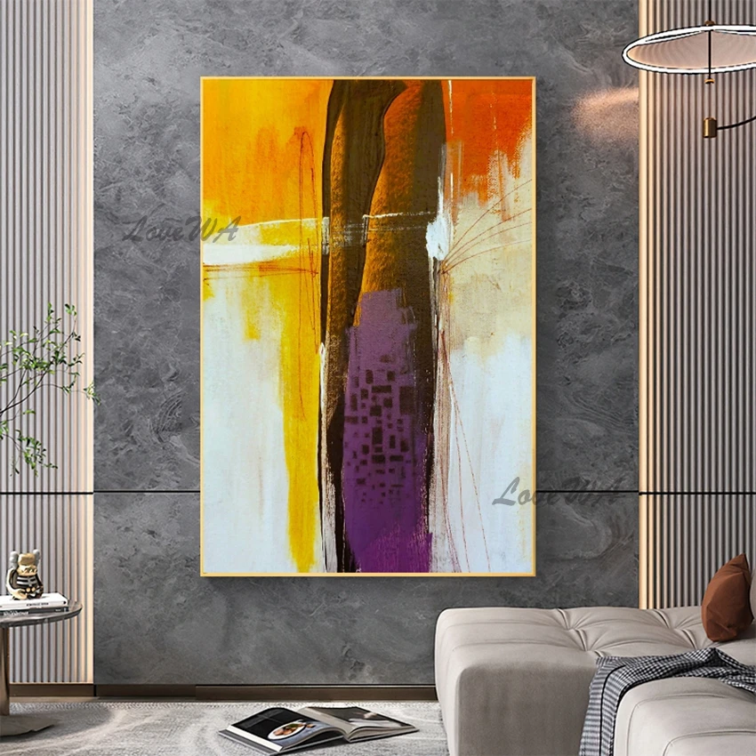 Unframed Canvas Wall Art Pieces Murals Simple Abstract Oil Painting Home Decoration Picture Artwork Hot Selling Abstract Image 
Unframed Canvas Wall Art Pieces Murals Simple Abstract Oil Painting Home Decoration Picture Artwork Hot Selling Abstract Image