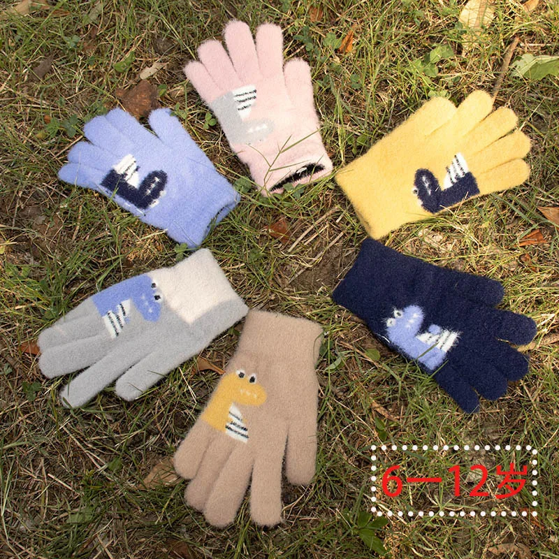Winter Children's Gloves Boys Pupils Babies Cute Cartoon Dinosaurs Five Fingers Warm and Antifreeze Knitting Wool
Winter Children's Gloves Boys Pupils Babies Cute Cartoon Dinosaurs Five Fingers Warm and Antifreeze Knitting Wool