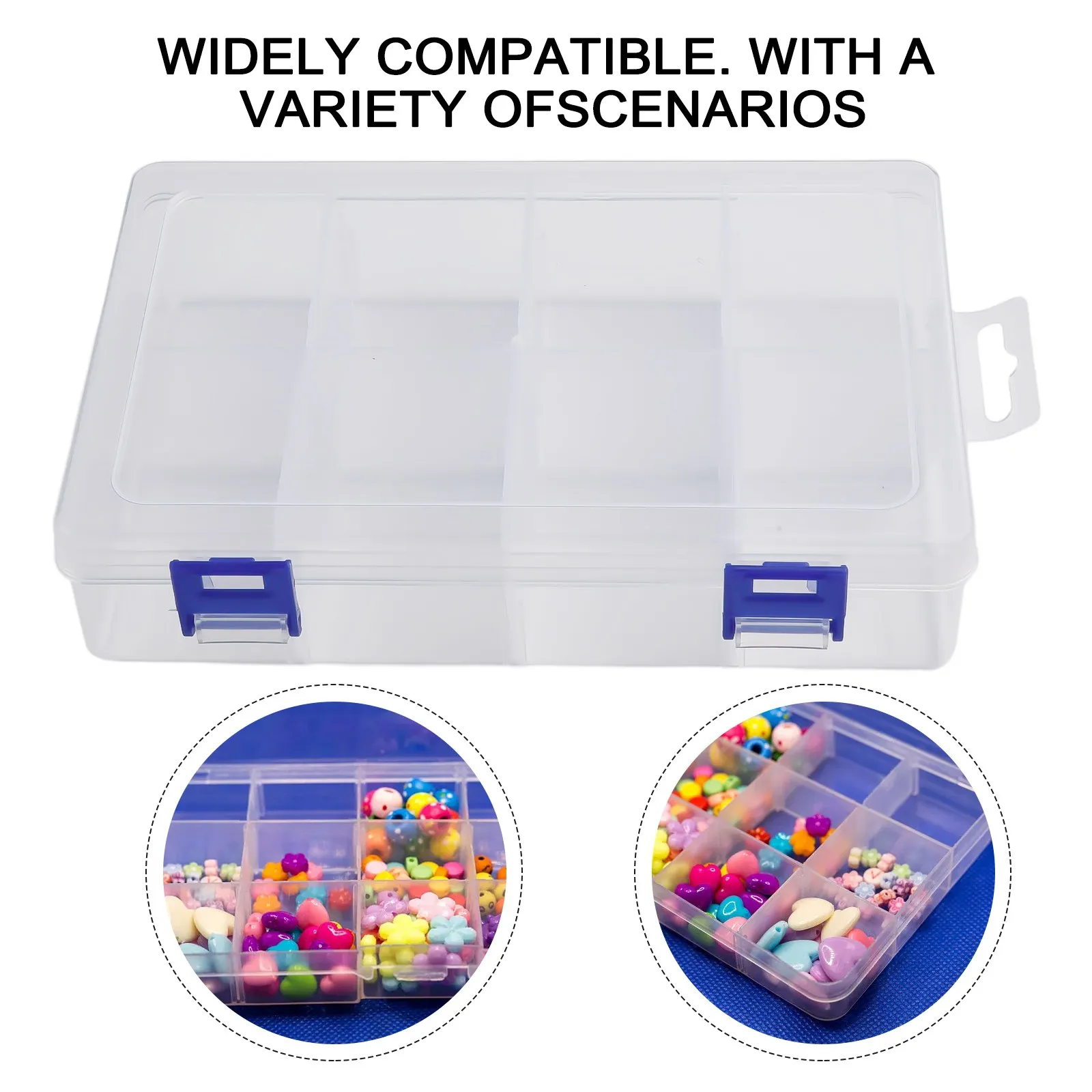 Adjustable 8 Grids Compartment Plastic Storage Box Jewelry Earring Bead Screw Holder Case Display Organizer Container
Adjustable 8 Grids Compartment Plastic Storage Box Jewelry Earring Bead Screw Holder Case Display Organizer Container