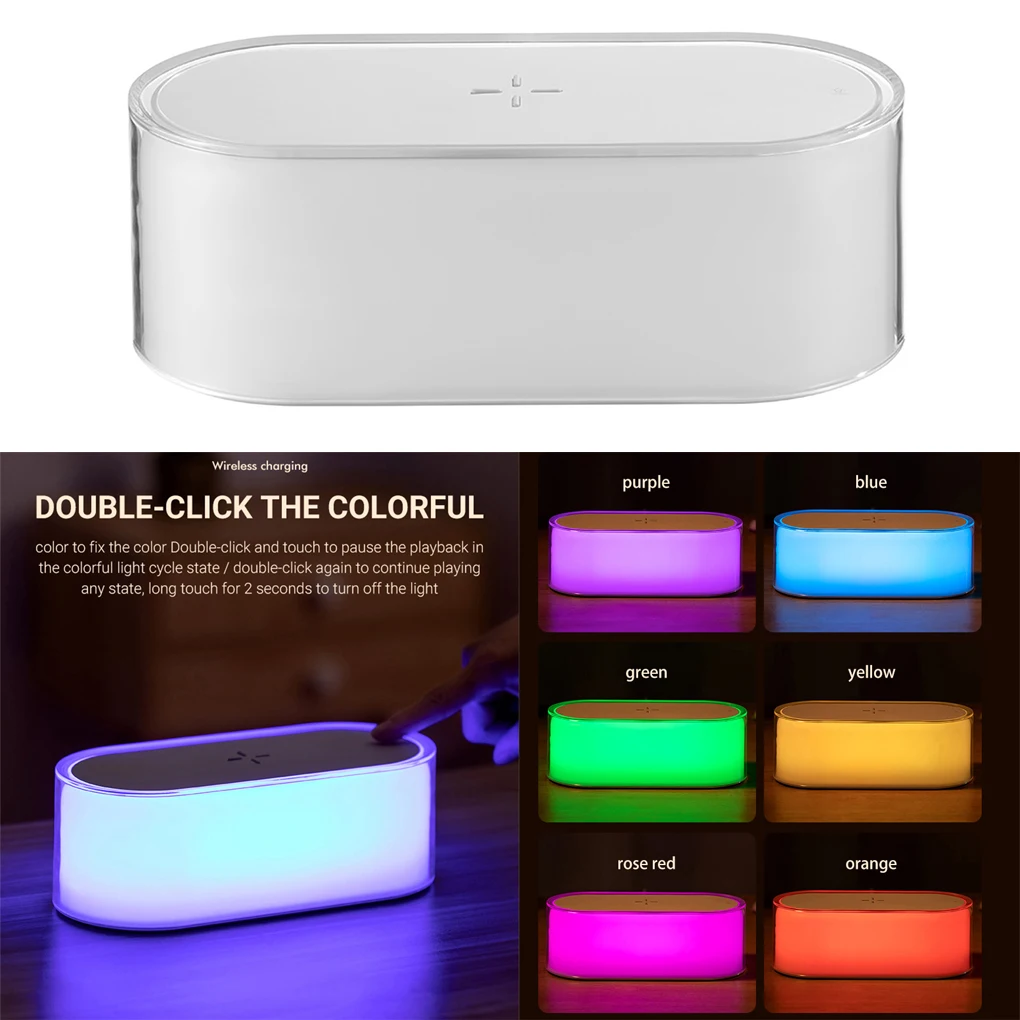 Беспроводное зарядное устройство RGB светильник 15 Вт станция для быстрой зарядки Регулируемая лампа меняющая цвет Праздничная вечевечерние... 
Беспроводное зарядное устройство RGB светильник 15 Вт станция для быстрой зарядки Регулируемая лампа меняющая цвет Праздничная вечевечерние...