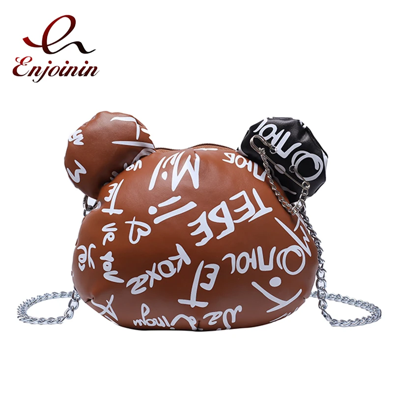 Cute Graffiti Cartoon Bear Chain Shoulder Bag for Women Fashion Ladies Purses and Handbags Casual Small Crossbody Bag Clutch
Cute Graffiti Cartoon Bear Chain Shoulder Bag for Women Fashion Ladies Purses and Handbags Casual Small Crossbody Bag Clutch