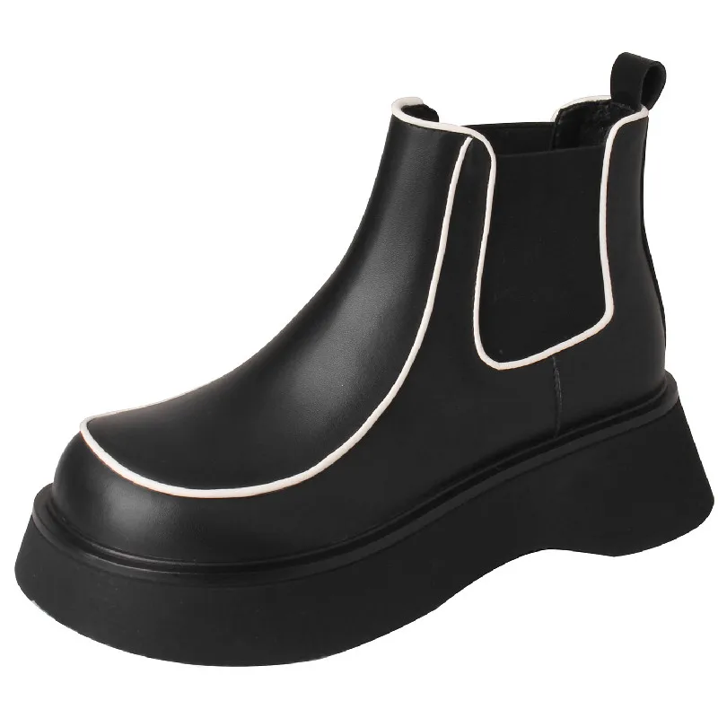 Женские ботильоны Dilalula с круглым носком, повседневная обувь из натуральной кожи на толстом каблуке, Осень-зима
Женские ботильоны Dilalula с круглым носком, повседневная обувь из натуральной кожи на толстом каблуке, Осень-зима