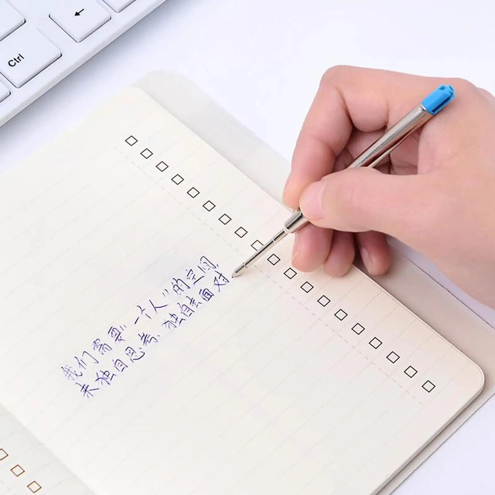 1pc Metal Ballpoint Pen Refill Roller Ballpoint Pen Refill Medium Nib Blue Red Color Ink Ball Pens Refill Stationery Supplies 
1pc Metal Ballpoint Pen Refill Roller Ballpoint Pen Refill Medium Nib Blue Red Color Ink Ball Pens Refill Stationery Supplies