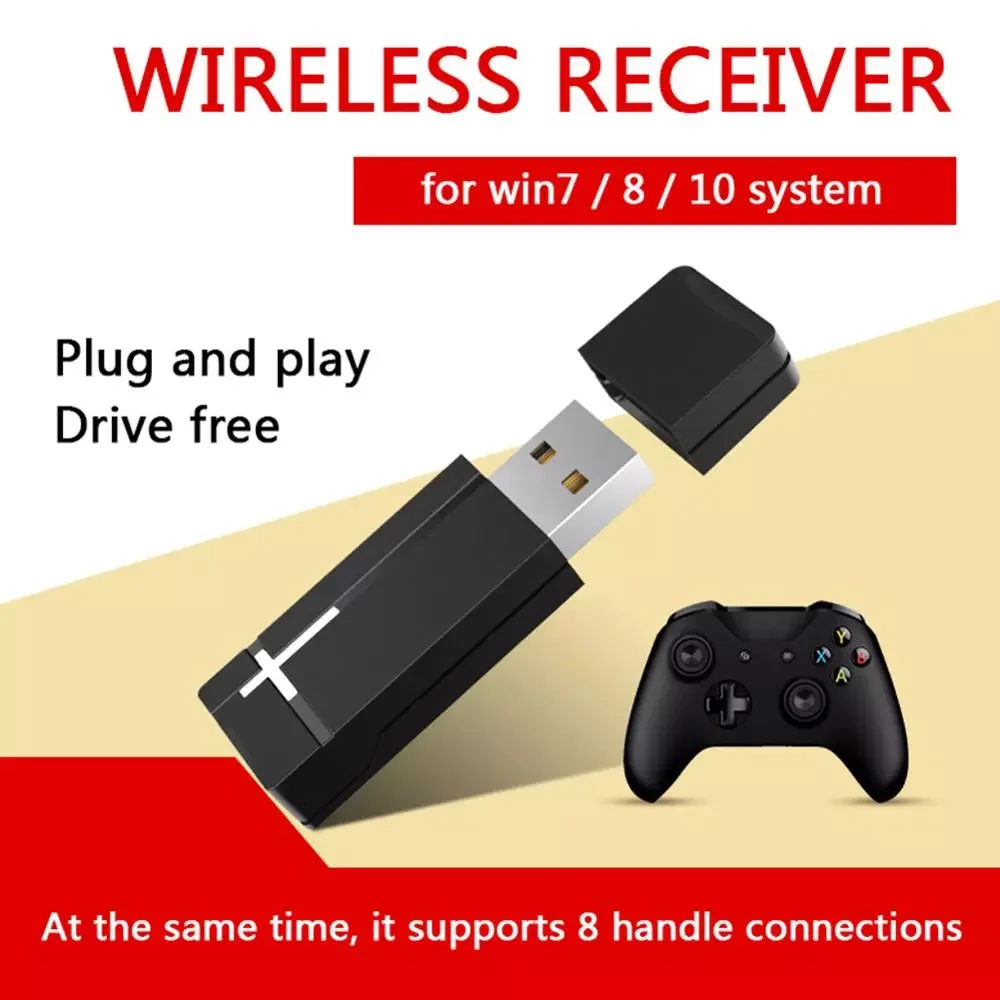 NEW2022 2.4GHz PC Wireless Controller Adapter for Windows 7/8/10 Laptops PC USB Joystick Wireless Receiver for XBOX ONE
NEW2022 2.4GHz PC Wireless Controller Adapter for Windows 7/8/10 Laptops PC USB Joystick Wireless Receiver for XBOX ONE