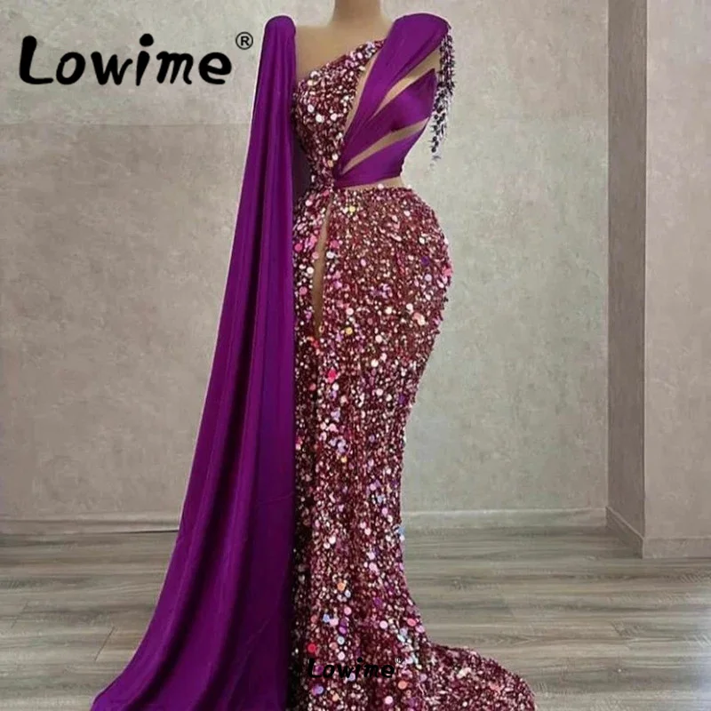 Purple One Shoulder Sequins Long Evening Dresses 2023 Robes De Soirée Mermaid Formal Occasion Dresses For Party Prom Customized
Purple One Shoulder Sequins Long Evening Dresses 2023 Robes De Soirée Mermaid Formal Occasion Dresses For Party Prom Customized
