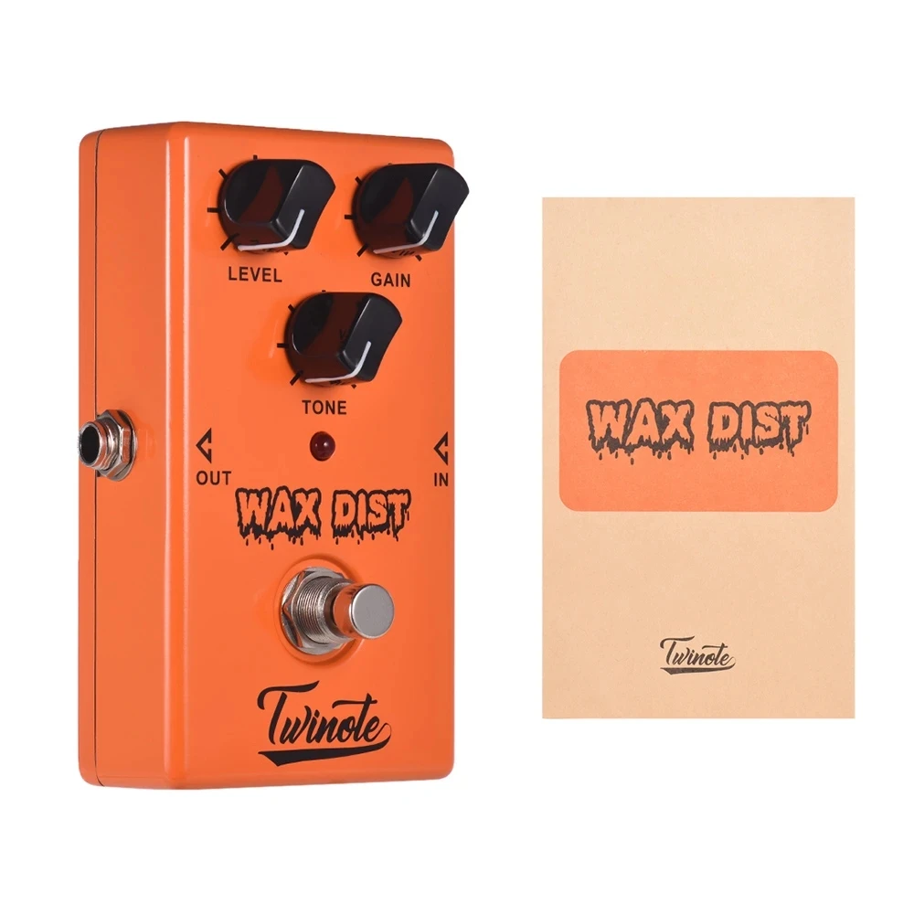 Twinote WAX DIST Guitar Педаль Эффекта Искажения классический британский звук искажения True bypass
Twinote WAX DIST Guitar Педаль Эффекта Искажения классический британский звук искажения True bypass