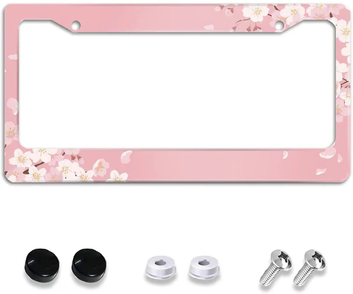 Розовая рамка для номерного знака Cherry Blossom, новинка, персонализированный держатель для автомобильного знака с 2 отверстиями, алюминиевый чехол для номерного знака, автомобильные аксессуары
Розовая рамка для номерного знака Cherry Blossom, новинка, персонализированный держатель для автомобильного знака с 2 отверстиями, алюминиевый чехол для номерного знака, автомобильные аксессуары