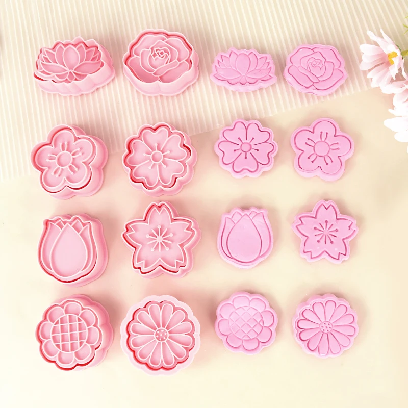 8pcs Flower Leaf Shape Cookie Cutter Cartoon Bear Pressable Biscuit Mold Plastic 3D Fondant Stamp Kitchen Baking Pastry Bakeware
8pcs Flower Leaf Shape Cookie Cutter Cartoon Bear Pressable Biscuit Mold Plastic 3D Fondant Stamp Kitchen Baking Pastry Bakeware