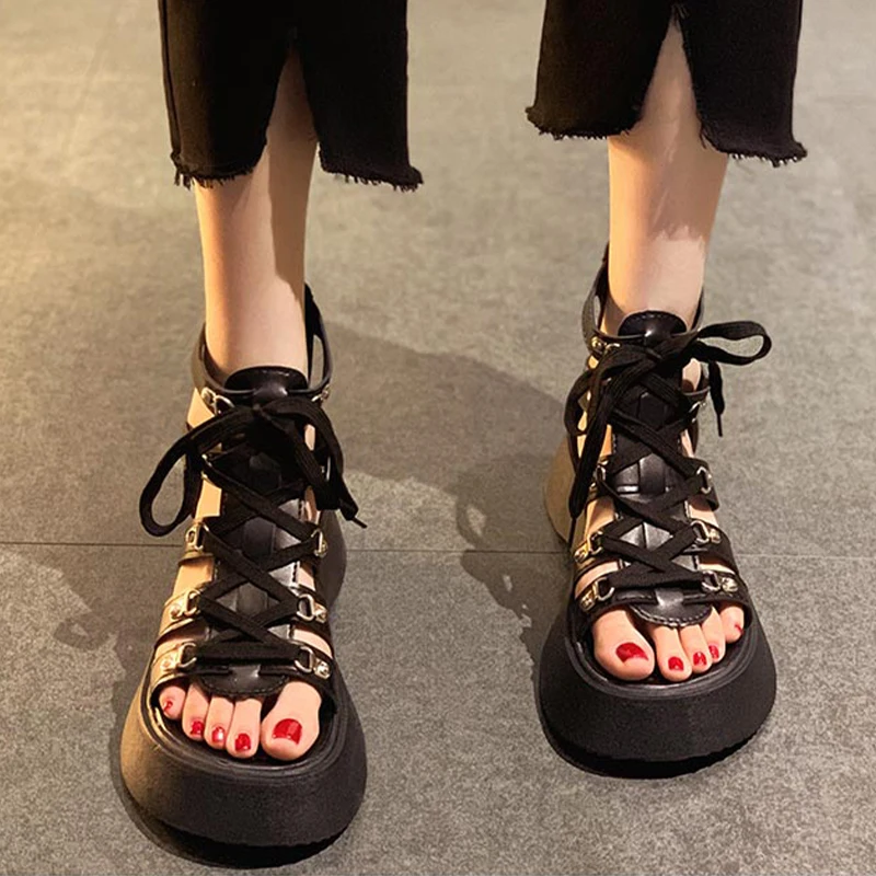 Lace Up Wedges Women Sneakers Sandals 2022 Summer New Sport Flats Platform Shoes Women Zipper Designer Rome Slide Walking Sandal
Lace Up Wedges Women Sneakers Sandals 2022 Summer New Sport Flats Platform Shoes Women Zipper Designer Rome Slide Walking Sandal