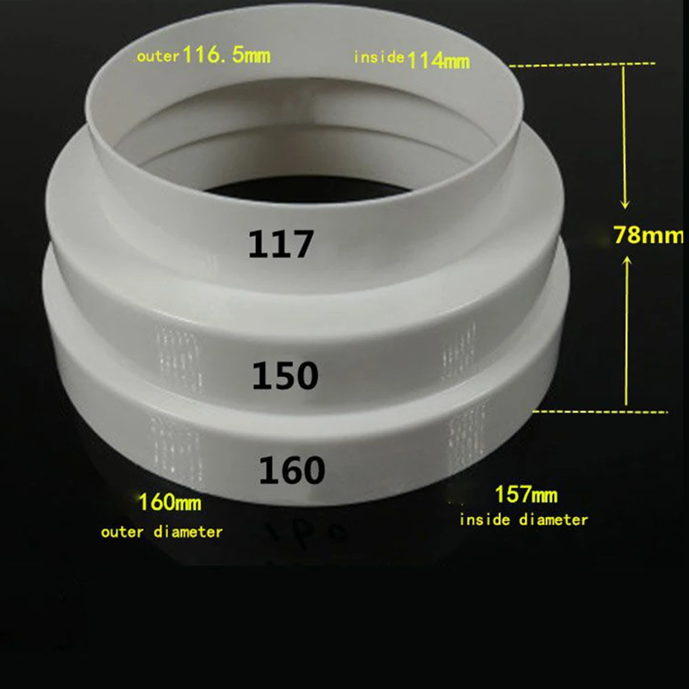 1pc Multi Reducer Extractor Fan Pipe Connector 80/100/110/120/150/160mm For Fan Ventilation Duct Pipe Tube Exhaust Duct Connect
1pc Multi Reducer Extractor Fan Pipe Connector 80/100/110/120/150/160mm For Fan Ventilation Duct Pipe Tube Exhaust Duct Connect