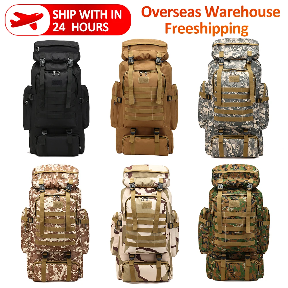 80L Waterproof Camouflage Tactical Backpack Large Capacity Men's Army Backpacks Camping Backpack Outdoor Mountaineering Bag
80L Waterproof Camouflage Tactical Backpack Large Capacity Men's Army Backpacks Camping Backpack Outdoor Mountaineering Bag