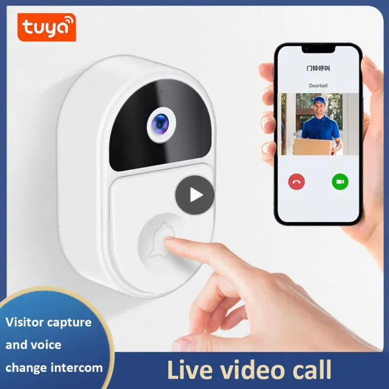 

Беспроводной дверной звонок с Wi-Fi, уличный Видеозвонок Tuya, умный видеодомофон, дверной звонок в режиме реального времени для умного дома, 1080p, Ip65, водонепроницаемый