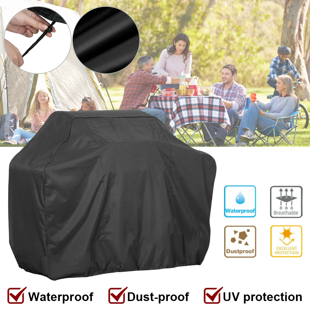 Grill Cover Portable UV Resistant BBQ Gas Grill Cover Tear Resistant Griddle Cover with Storage Bag for Camping Picnic Barbecue
Grill Cover Portable UV Resistant BBQ Gas Grill Cover Tear Resistant Griddle Cover with Storage Bag for Camping Picnic Barbecue