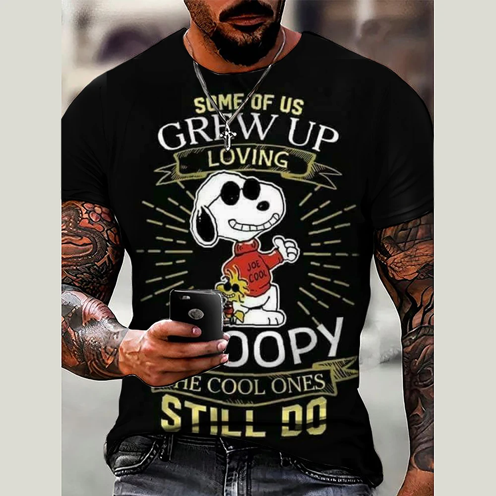 Мужские и женские футболки с изображением арахиса Snoopy Adventure Awaits хлопковая одежда