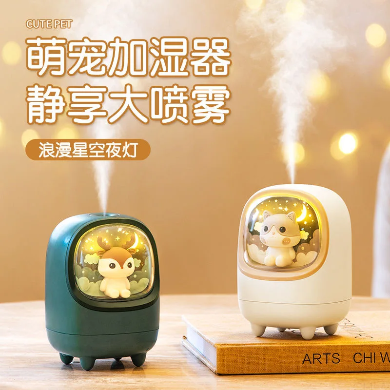 Cute pet humidifier USB charging girls home bedroom office large capacity small desktop water refill sprayer
Cute pet humidifier USB charging girls home bedroom office large capacity small desktop water refill sprayer