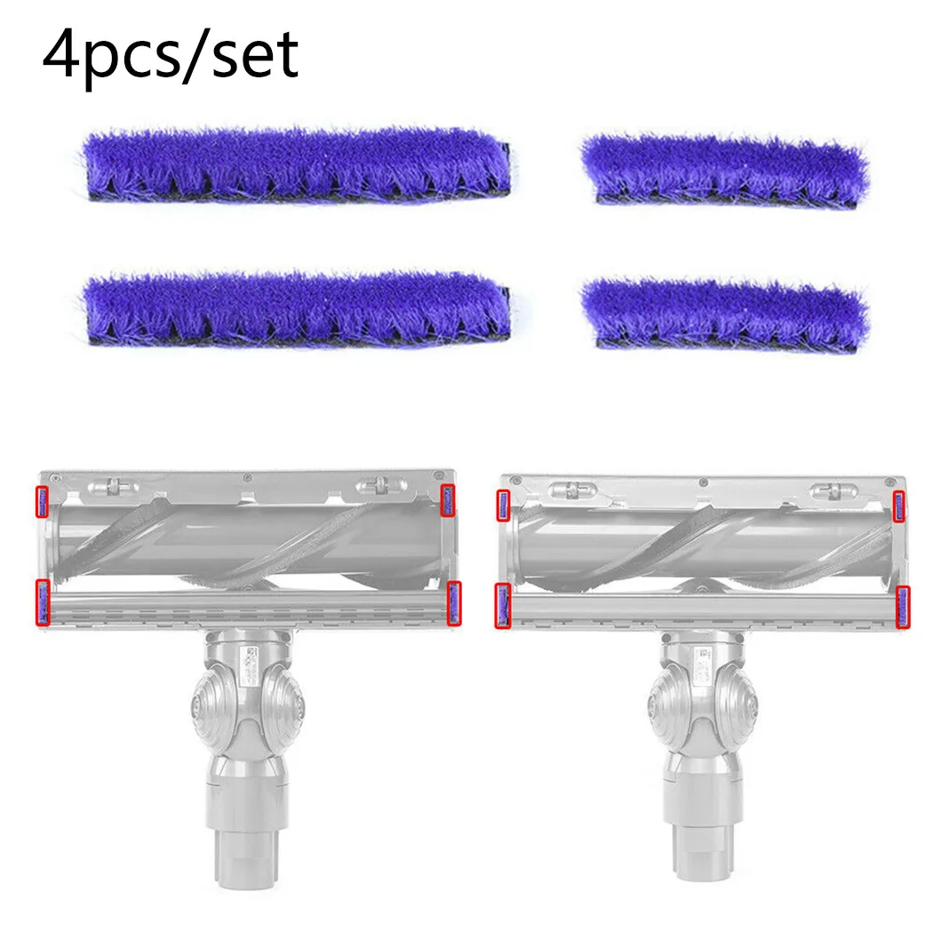 4Pcs Replace Soft Plush Strips For Dyson V8 Series Vacuum Cleaner Direct Drive Cleaner Head Replacement Accessories Parts
4Pcs Replace Soft Plush Strips For Dyson V8 Series Vacuum Cleaner Direct Drive Cleaner Head Replacement Accessories Parts