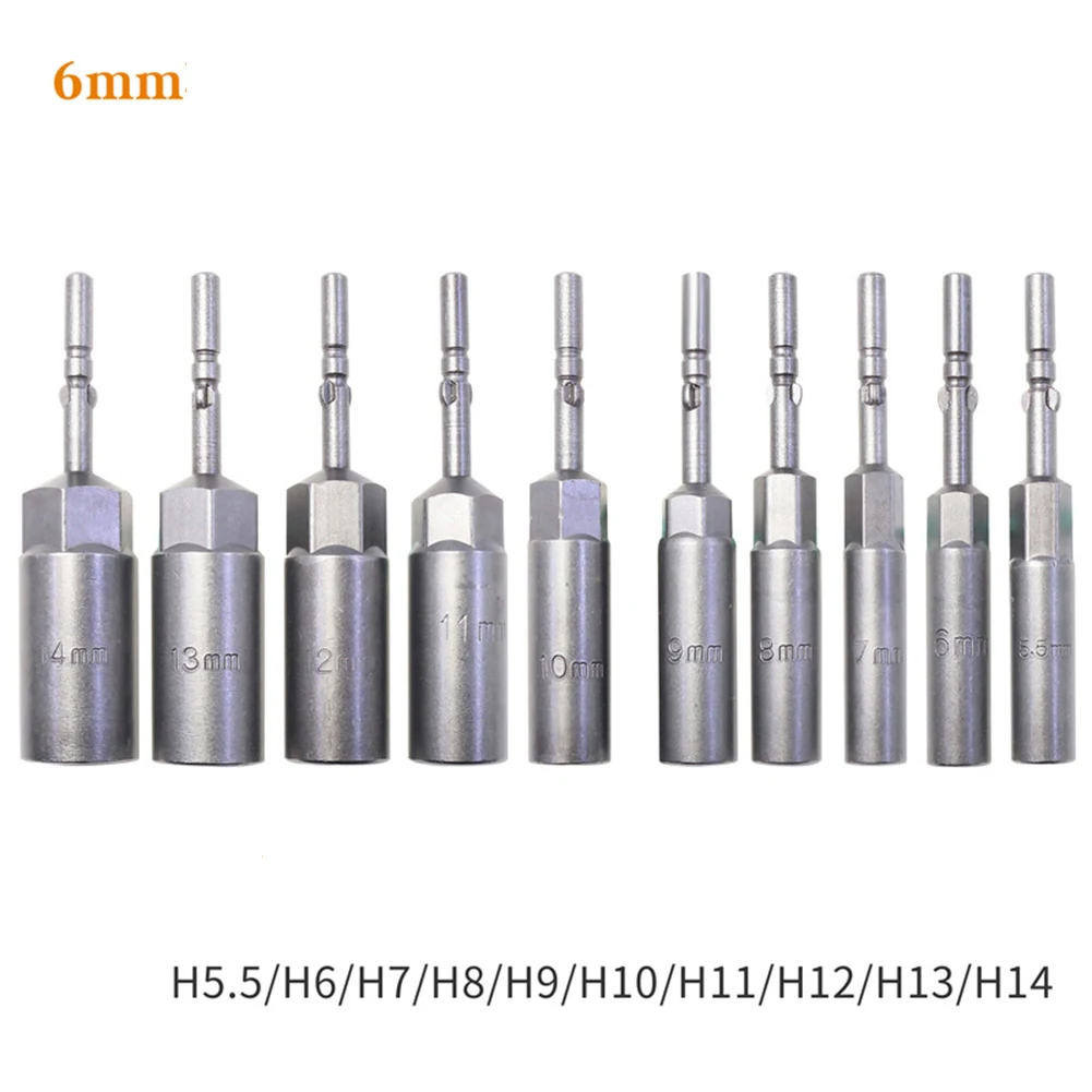 10PCS Hexagon Socket 5/6mm 80mm Extra Deep Socket Screwdriver Sleeve Hex Shank Wrench Socket For 801/802 Electric Screwdriver
10PCS Hexagon Socket 5/6mm 80mm Extra Deep Socket Screwdriver Sleeve Hex Shank Wrench Socket For 801/802 Electric Screwdriver