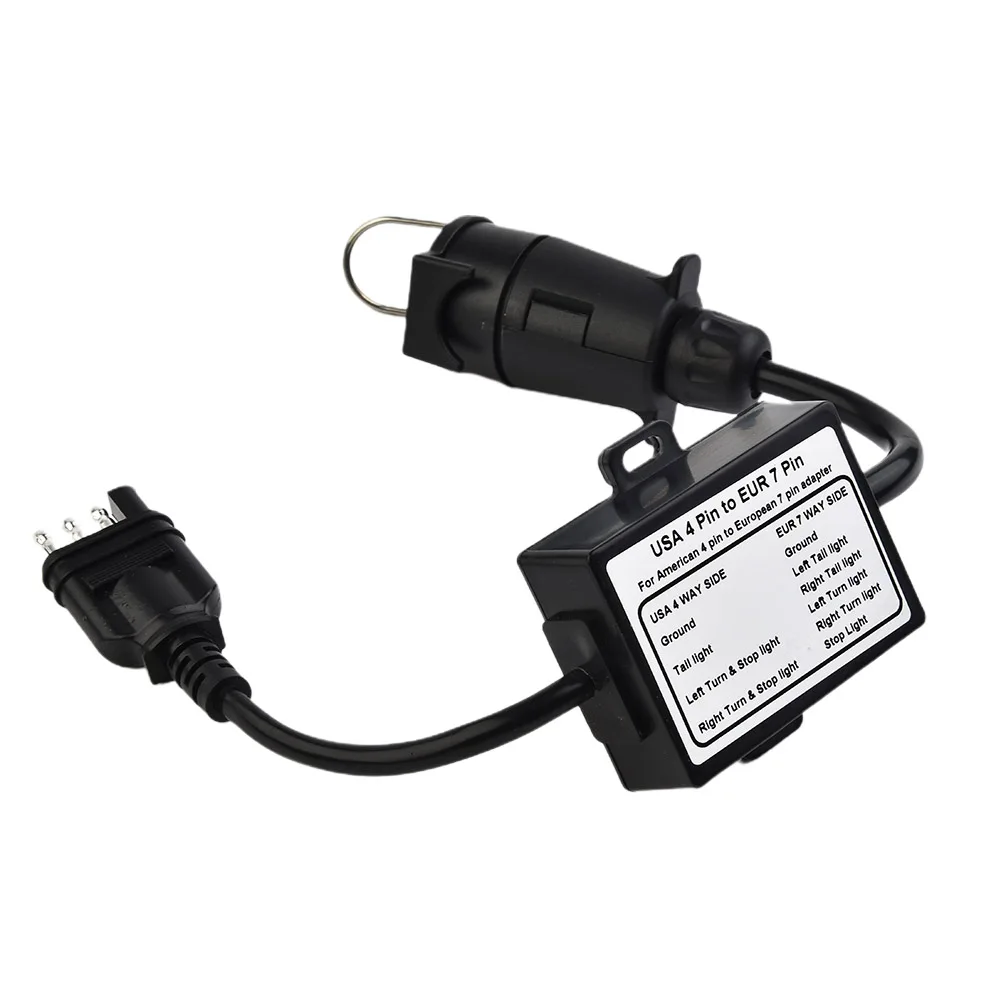 Brand New Light Converter Trailer Connectors 4-pin To 7-pin Plug And Play Replacement Separate Brake Light 1pc
Brand New Light Converter Trailer Connectors 4-pin To 7-pin Plug And Play Replacement Separate Brake Light 1pc
