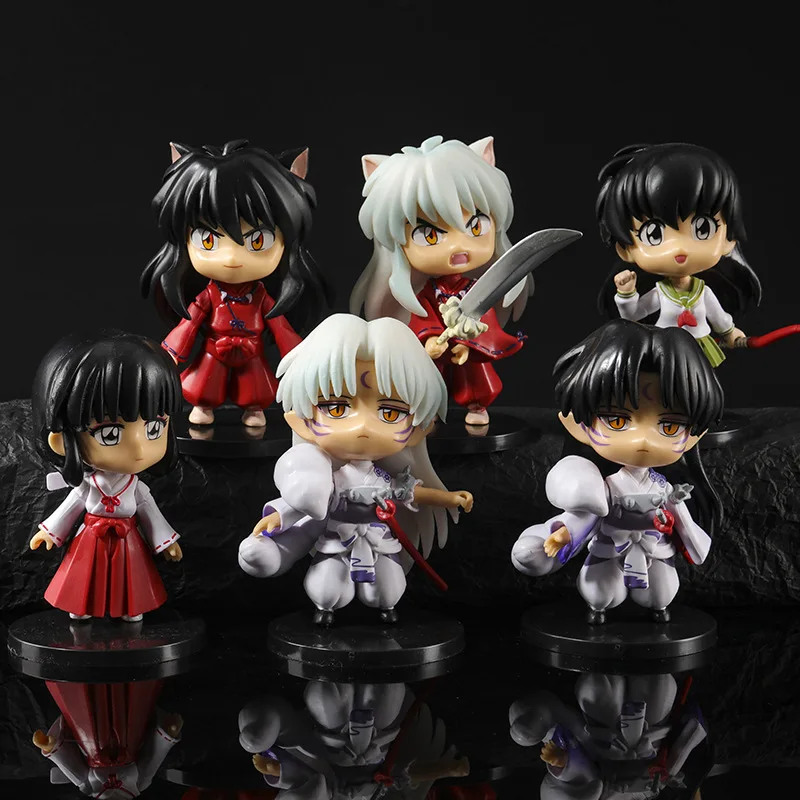 Экшн-фигурка Inuyasha Sesshoumaru Higurashi Kagome из ПВХ, Коллекционная модель, украшение для торта, кукла, детские игрушки, подарок, 6 шт.
Экшн-фигурка Inuyasha Sesshoumaru Higurashi Kagome из ПВХ, Коллекционная модель, украшение для торта, кукла, детские игрушки, подарок, 6 шт.