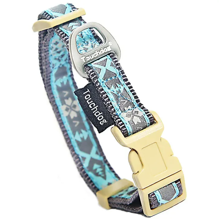JMT Touchdog ® 'Shape Patterned' Tough Stitched Embroidered Collar and Leash 
JMT Touchdog ® 'Shape Patterned' Tough Stitched Embroidered Collar and Leash