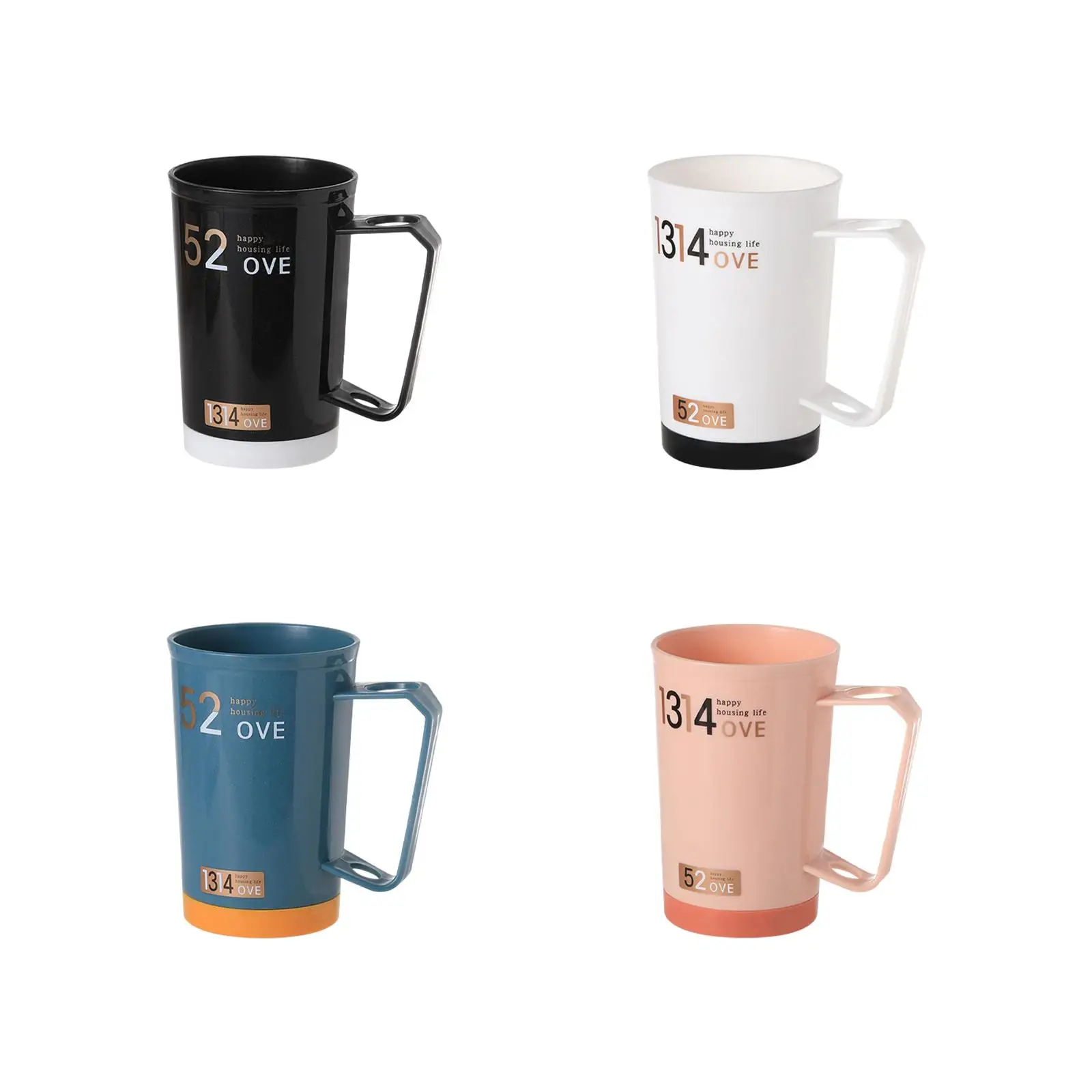 Bathroom Cups Tumblers with Handles,Unbreakable Reusable Toothbrush Holders,Drinking Cups for Water, Coffee, Milk, Tea, Juice
Bathroom Cups Tumblers with Handles,Unbreakable Reusable Toothbrush Holders,Drinking Cups for Water, Coffee, Milk, Tea, Juice