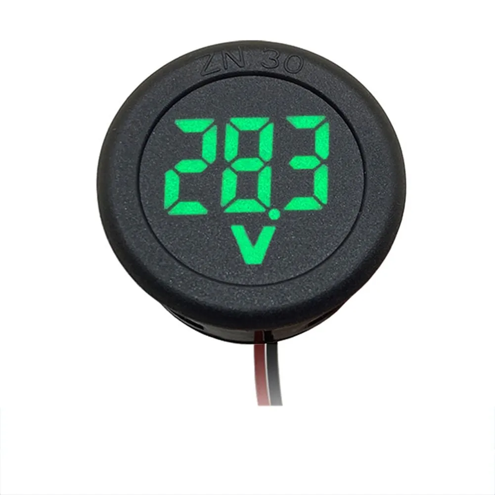 LED Digital Display Two Wire Circular Voltmeter DC 5-100V Car Voltage Current Meter Volt Detector Tester Monitor Panel Green
LED Digital Display Two Wire Circular Voltmeter DC 5-100V Car Voltage Current Meter Volt Detector Tester Monitor Panel Green
