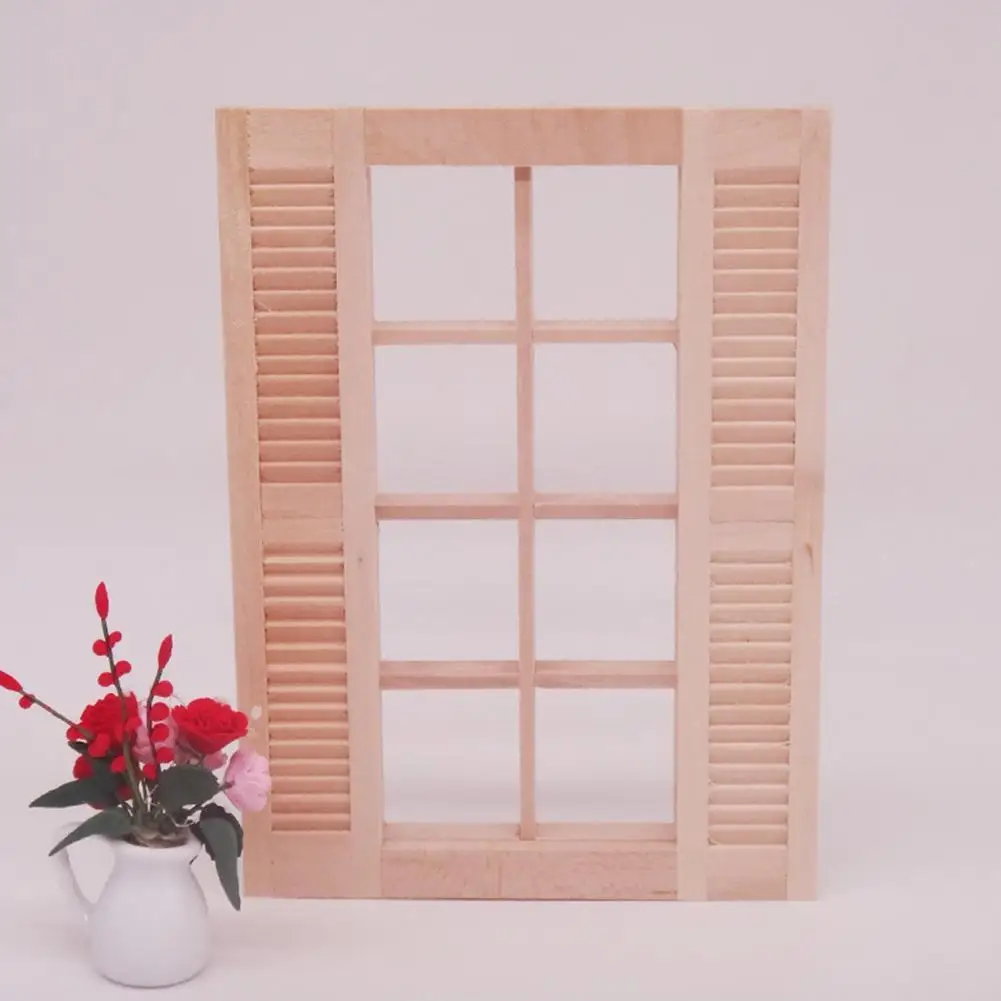 Dollhouse Window Frame Detailed Smooth Surface Unpainted Shutters Window Miniature 8-Pane Window Frame Accessories
Dollhouse Window Frame Detailed Smooth Surface Unpainted Shutters Window Miniature 8-Pane Window Frame Accessories