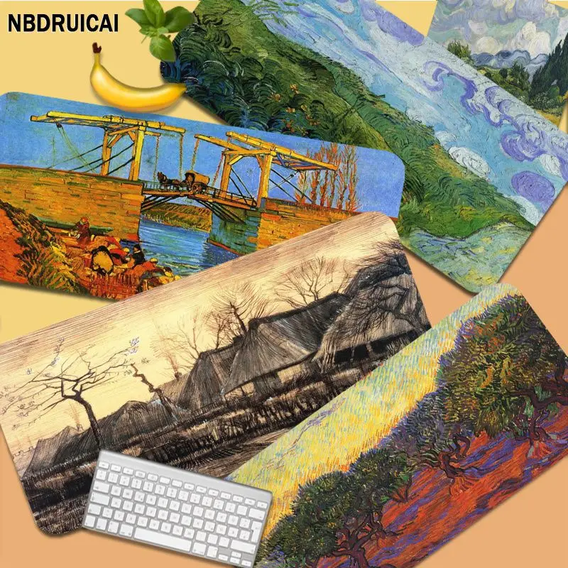

Van Gogh Art Painting New Rubber PC Computer Gaming Mousepad Size For CSGO Game Player Desktop PC Computer Laptop