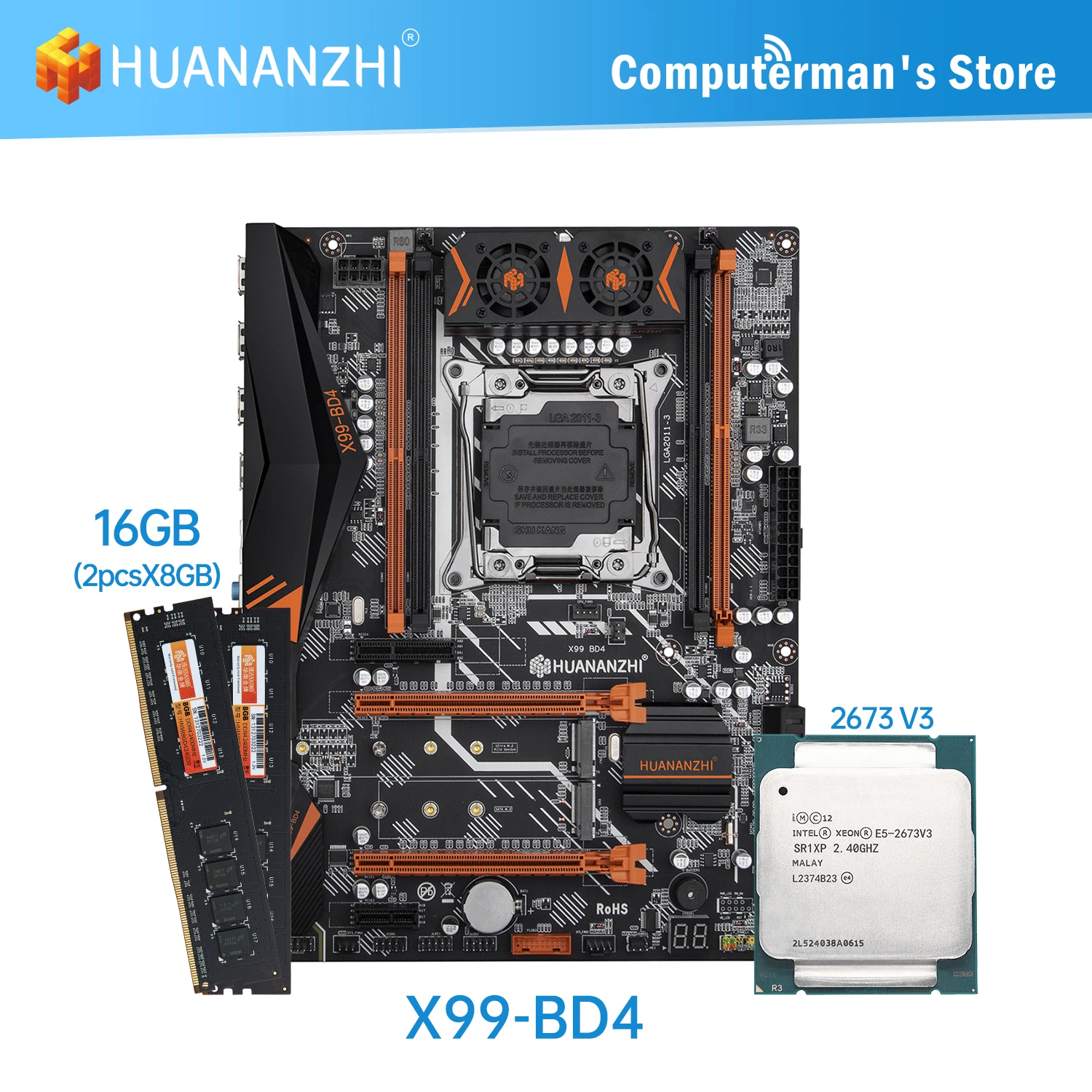 Комбинированная материнская плата HUANANZHI X99 BD4 X99, комплект ЦП Intel XEON E5 2666 V3, память 4*8G DDR4 NON-ECC 2400, память M.2 NVME NGFF USB
Комбинированная материнская плата HUANANZHI X99 BD4 X99, комплект ЦП Intel XEON E5 2666 V3, память 4*8G DDR4 NON-ECC 2400, память M.2 NVME NGFF USB