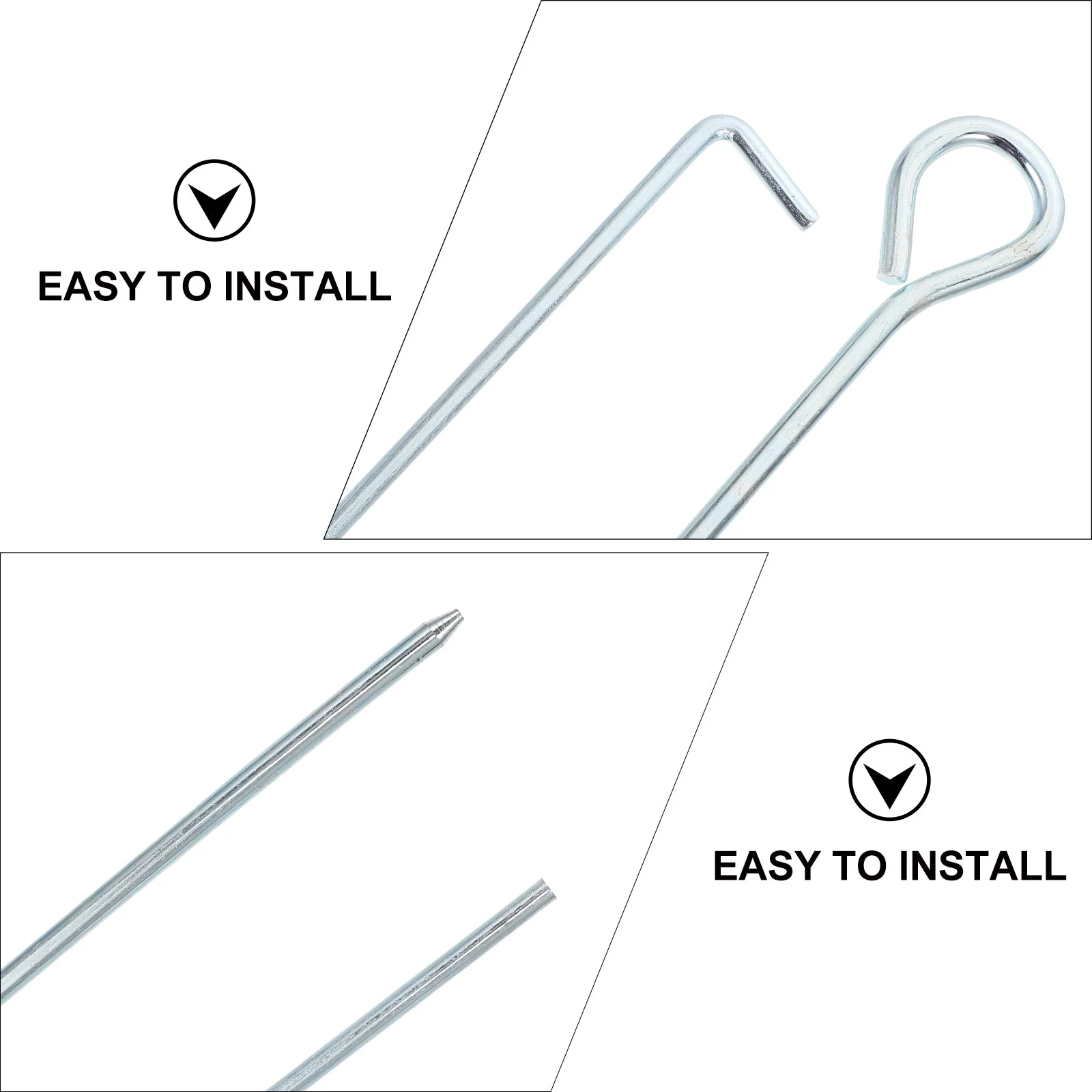 20pcs Iron Tent Pegs Anti-rust Tent Nails Outdoor Tent Accessory Thicken Tent Nail
20pcs Iron Tent Pegs Anti-rust Tent Nails Outdoor Tent Accessory Thicken Tent Nail