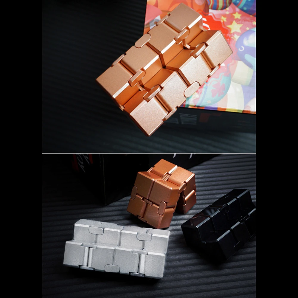 Children Stress Relief Toy Premium Metal Infinity Cube Decompression Relax Toys Adults Anti-stress Office Cubic Reliever Autism
Children Stress Relief Toy Premium Metal Infinity Cube Decompression Relax Toys Adults Anti-stress Office Cubic Reliever Autism