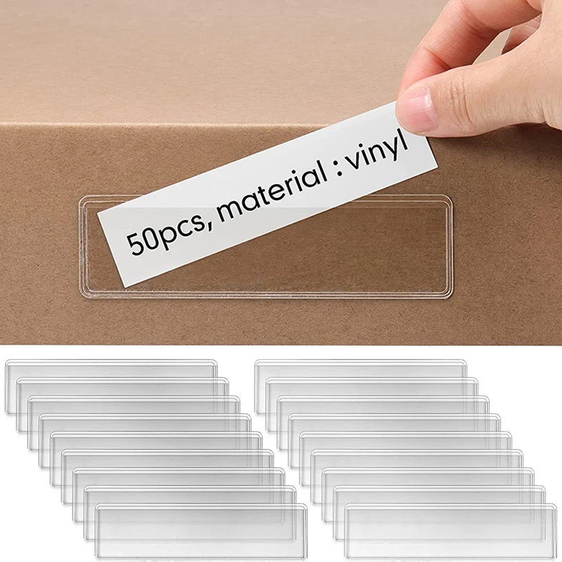 12PCS Clear Adhesive Shelf Tag Pockets Label Holders for Organizing Classify Items Student Stationery Office Supplies
12PCS Clear Adhesive Shelf Tag Pockets Label Holders for Organizing Classify Items Student Stationery Office Supplies